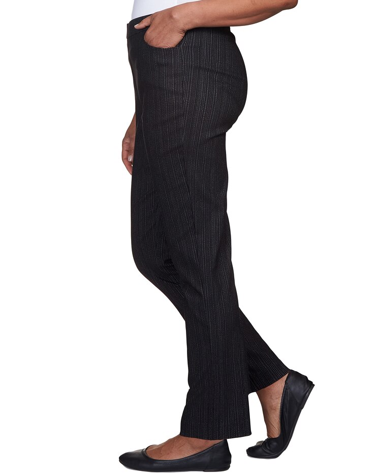 Alfred Dunner® World Traveler Slim Fit Pinstripe Average Length Pant image number 3
