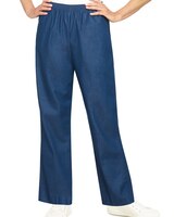 Alfred Dunner Classic Pull-On Denim Proportioned Straight Leg With Elastic Waistband Pants thumbnail number 1