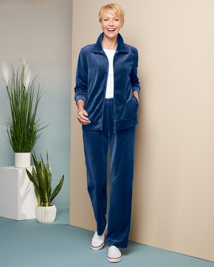 Velour Jacket & Pant Two-Piece Set by D&D Lifestyle™ image number 1