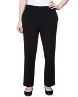 Alfred Dunner® Downtown Vibe Scuba Crepe Stretch Fit Average Length Pant thumbnail number 1