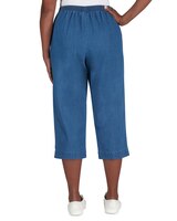 Alfred Dunner® Classic Fit Denim Capri Pant with Pockets thumbnail number 4