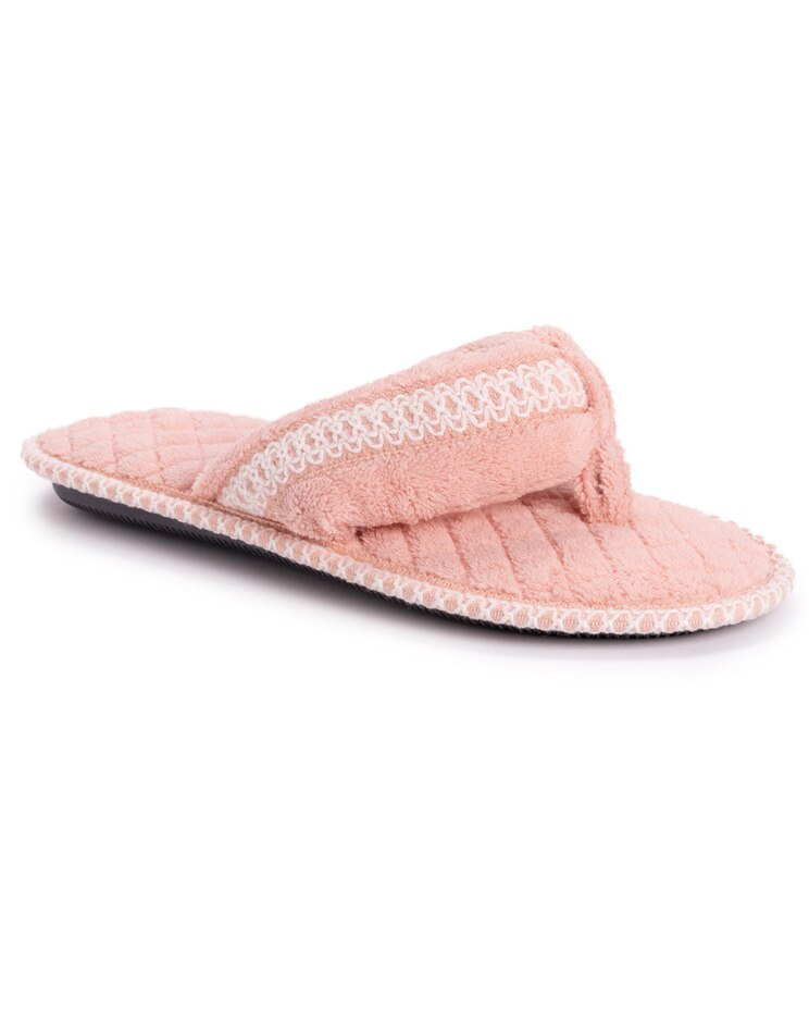 MUK LUKS® Darlene Micro Chenille Thong Slipper image number 1