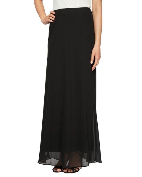 A-Line Long Chiffon Skirt