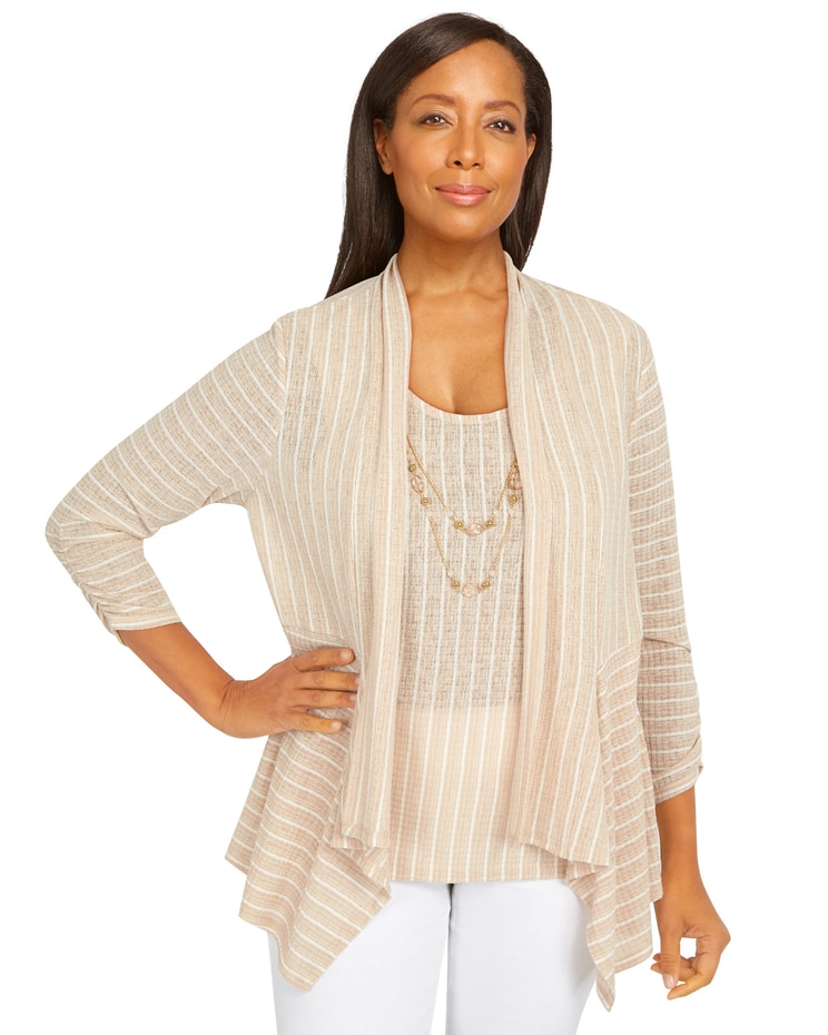 Alfred Dunner® Best Dressed Rib Stripe Two For One image number 1