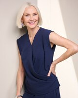 Washed Crepe Wrap Top thumbnail number 1