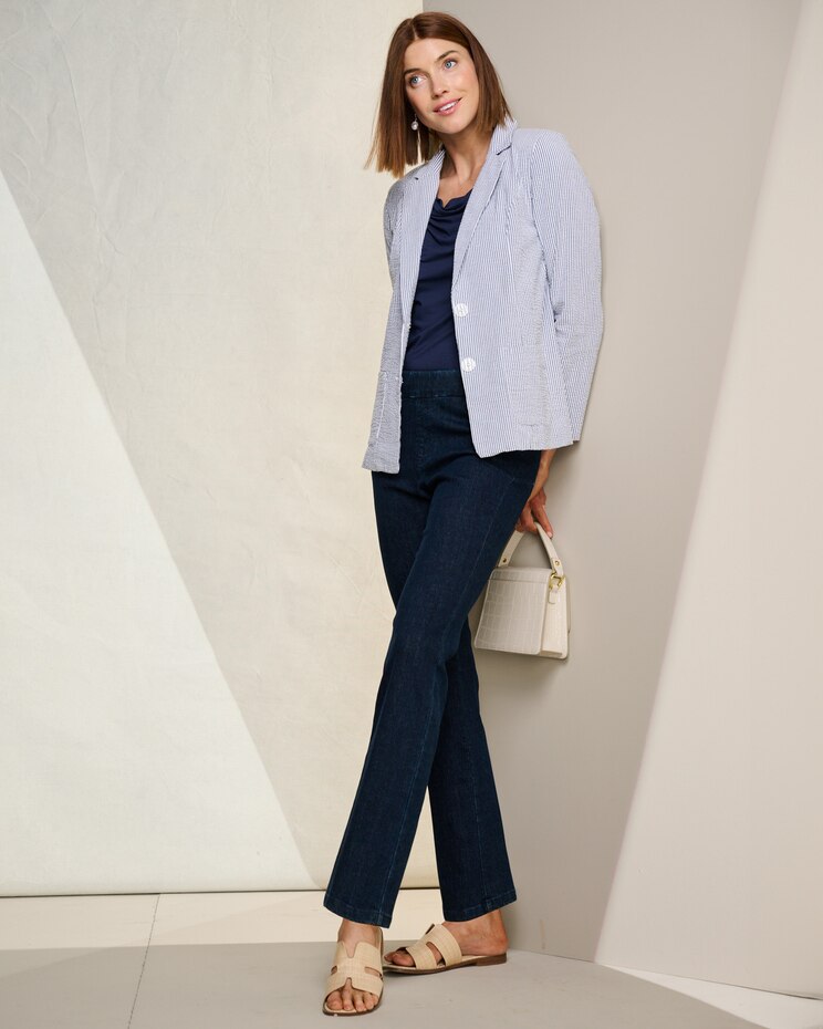 Seersucker Stripe Blazer image number 4