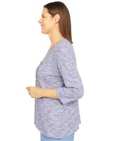 Alfred Dunner® Victoria Falls Texture Knit Top thumbnail number 3