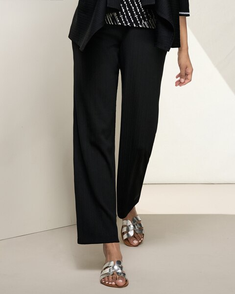 Alfred Dunner Rib Knit Pull-On Pants