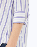 Foxcroft Germaine 3/4 Sleeve Soft Stripe Shirt thumbnail number 4