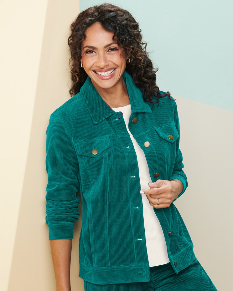 Knit Cord Jacket image number 1