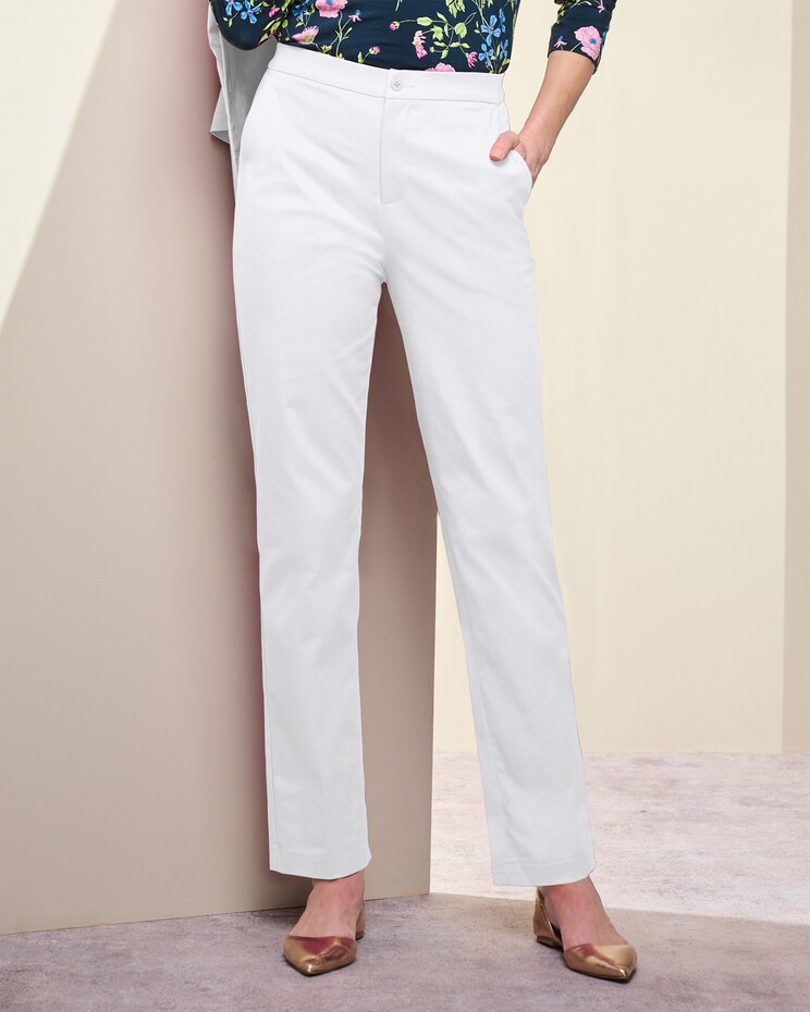 Comfort Stretch Zip-Front Pants image number 1