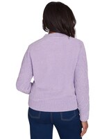 Alfred Dunner® Classics Chenille Diamond Turtleneck Sweater thumbnail number 4