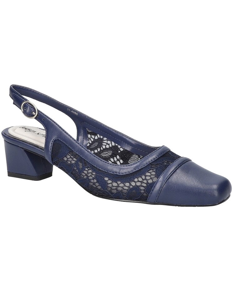 Easy Street® Fortune Square Toe Slingback Pumps image number 1