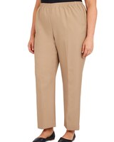 Alfred Dunner Classic Tailored Textured Proportioned Straight Leg Pants thumbnail number 1