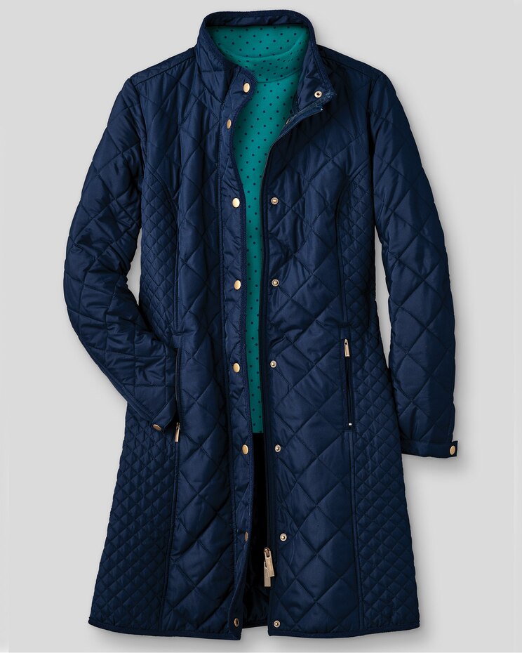 Berkshire Diamond-Quilted Three-Quarter-Length Coat image number 2