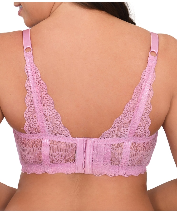 Ella Lovely Lace Cradle Bra W/ Back Triangle Lace Straps image number 2