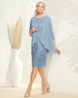 All Over Lace Jacket Dress thumbnail number 1