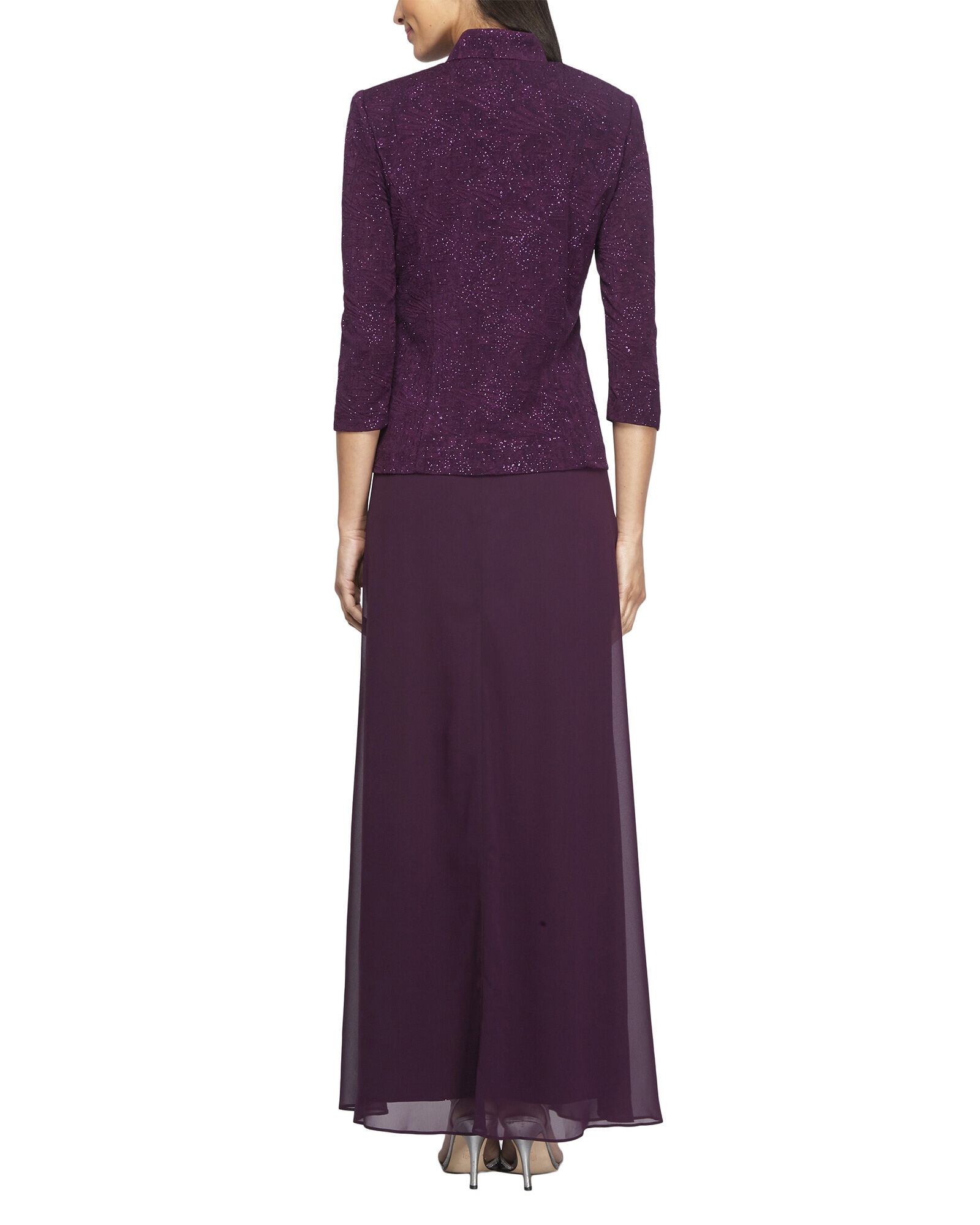 Alex evenings jacquard jacket dress shop