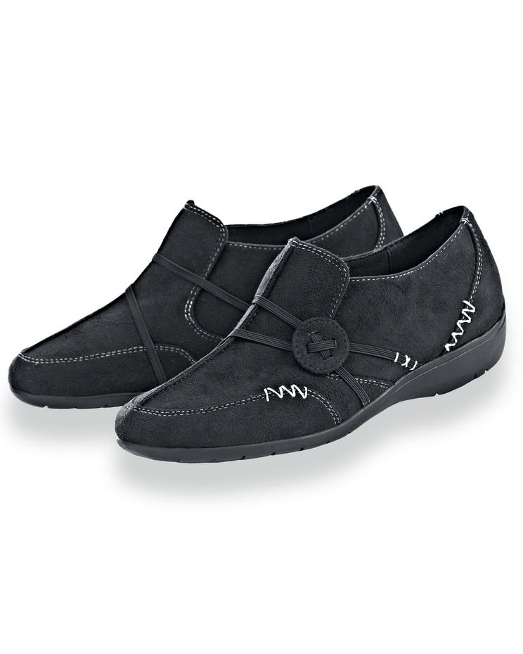 “Kelly” Faux Suede Slip-Ons by Classique® image number 1