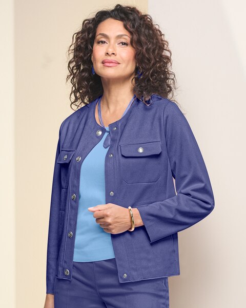 Coco Stretch Microsuede Jacket