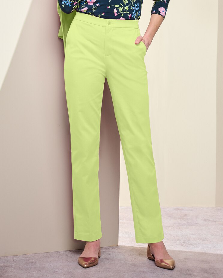Comfort Stretch Zip-Front Pants image number 1