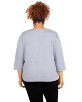 Alfred Dunner® Stonehenge Floral Leaf Embroidery Knit Top thumbnail number 3