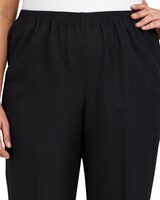 Alfred Dunner Classic Tailored Textured Proportioned Straight Leg Pants thumbnail number 4