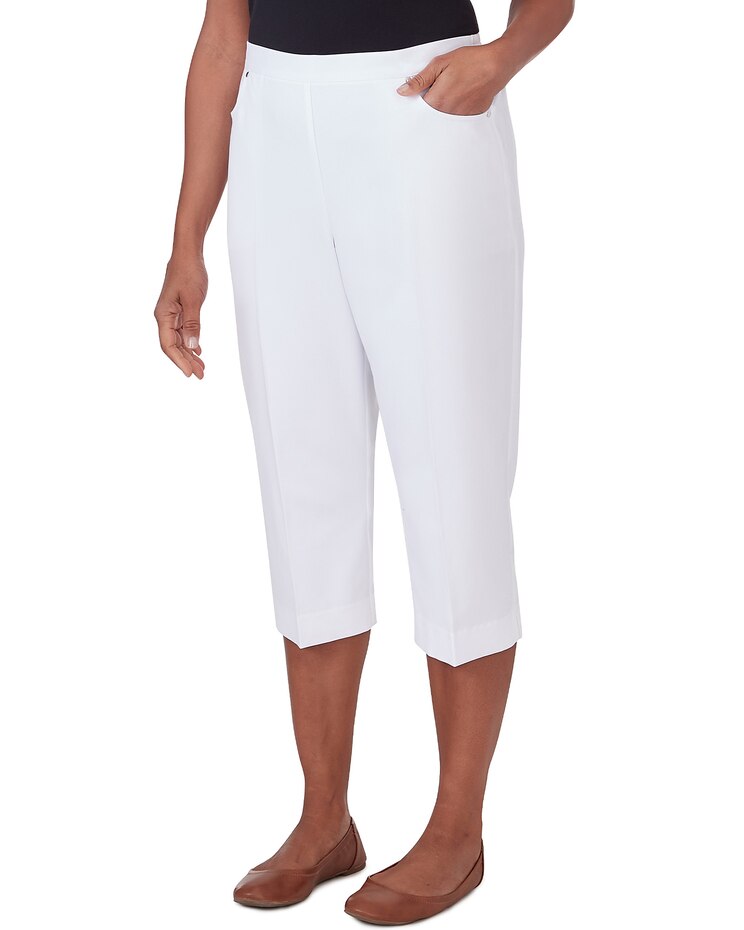 Alfred Dunner® Paradise Island Island Twill Capri image number 3