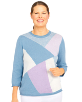 Alfred Dunner® Victoria Falls Cozy Colorblock Sweater thumbnail number 1