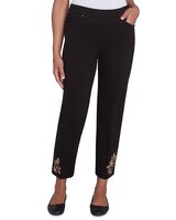 Alfred Dunner® Rue Rivoli Embroidered Leaf Medium Length Pant thumbnail number 1
