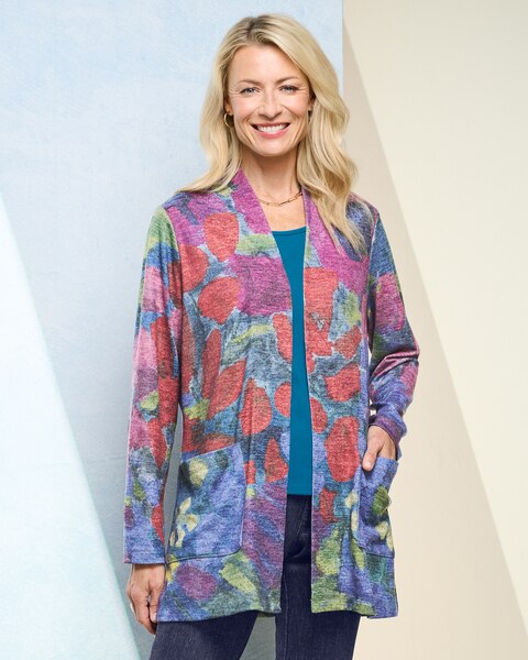 Painted Watercolor Cardigan