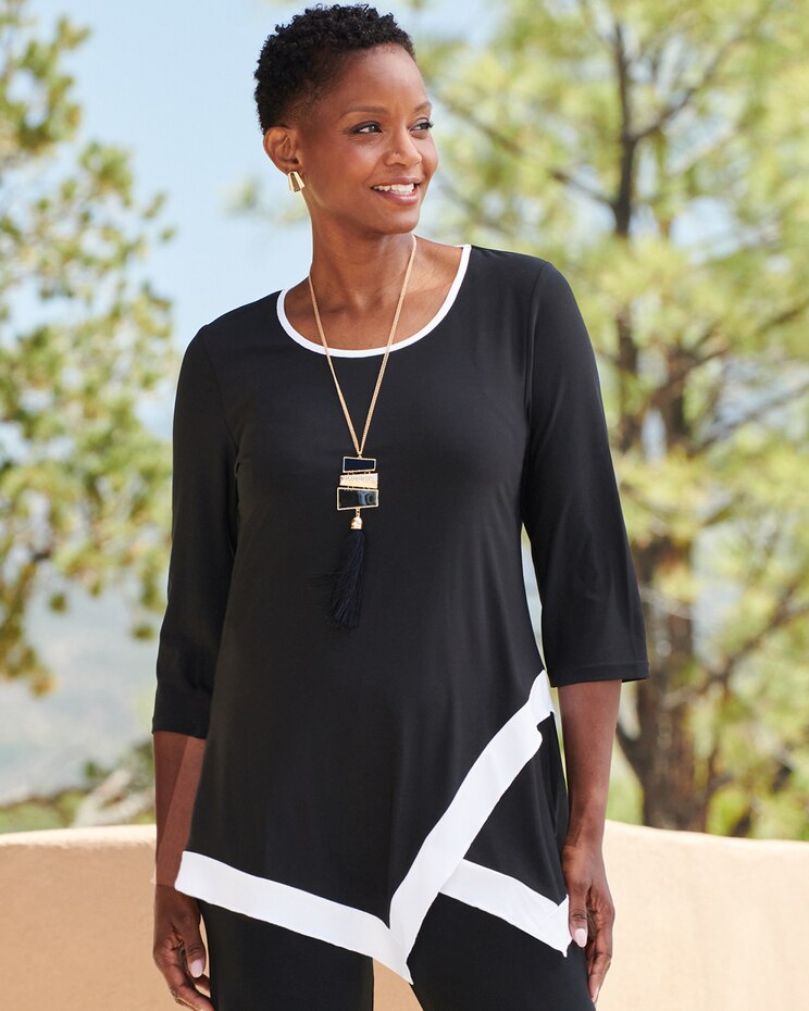 Trimmed Hem Tunic image number 1