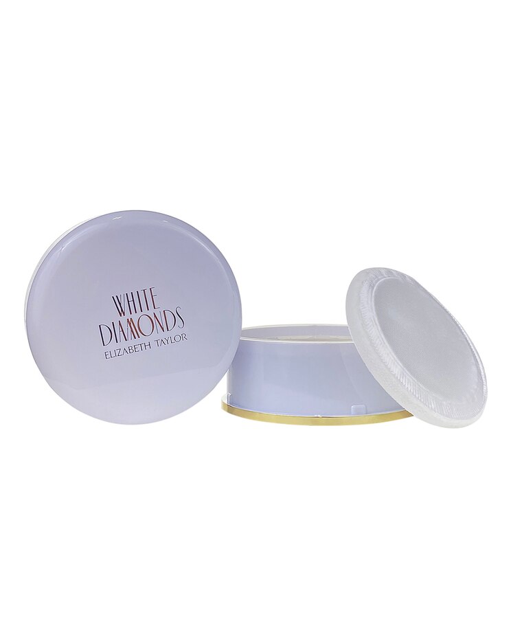 White Diamonds Perfumed Body Powder With Puff 2.6 Oz / 75 G for Women by Elizabeth Taylor image number 1