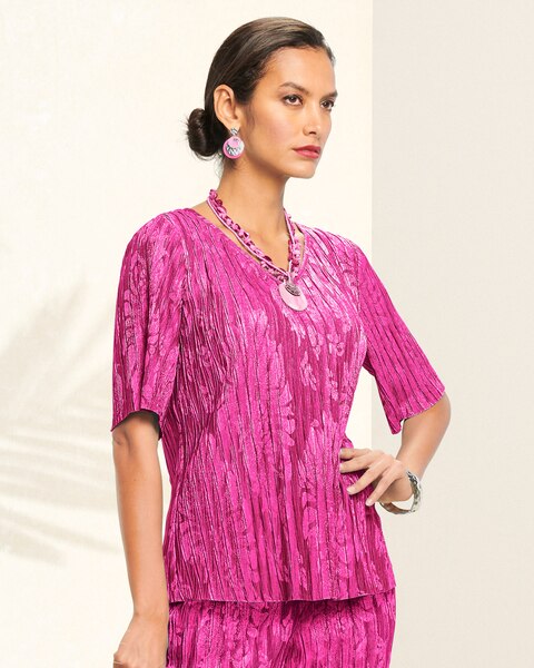 Sunray Pleat Top