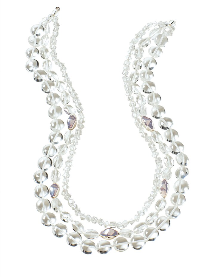 Multi Row Quartz Necklace image number 1