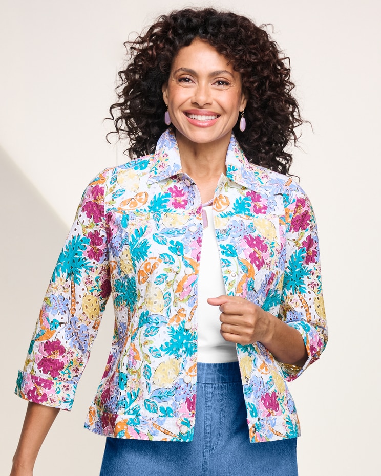 Amalfi Lemon Print Jacket image number 1