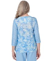 Alfred Dunner® Hyannisport Crew Neck Floral Top thumbnail number 2