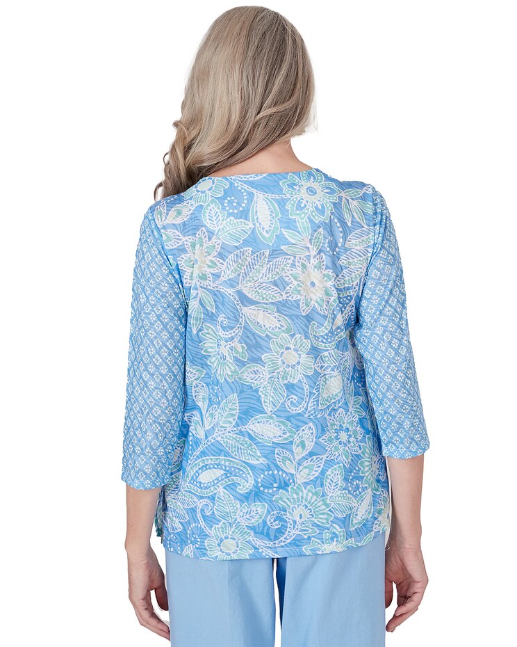 Alfred Dunner® Hyannisport Crew Neck Floral Top image number 2
