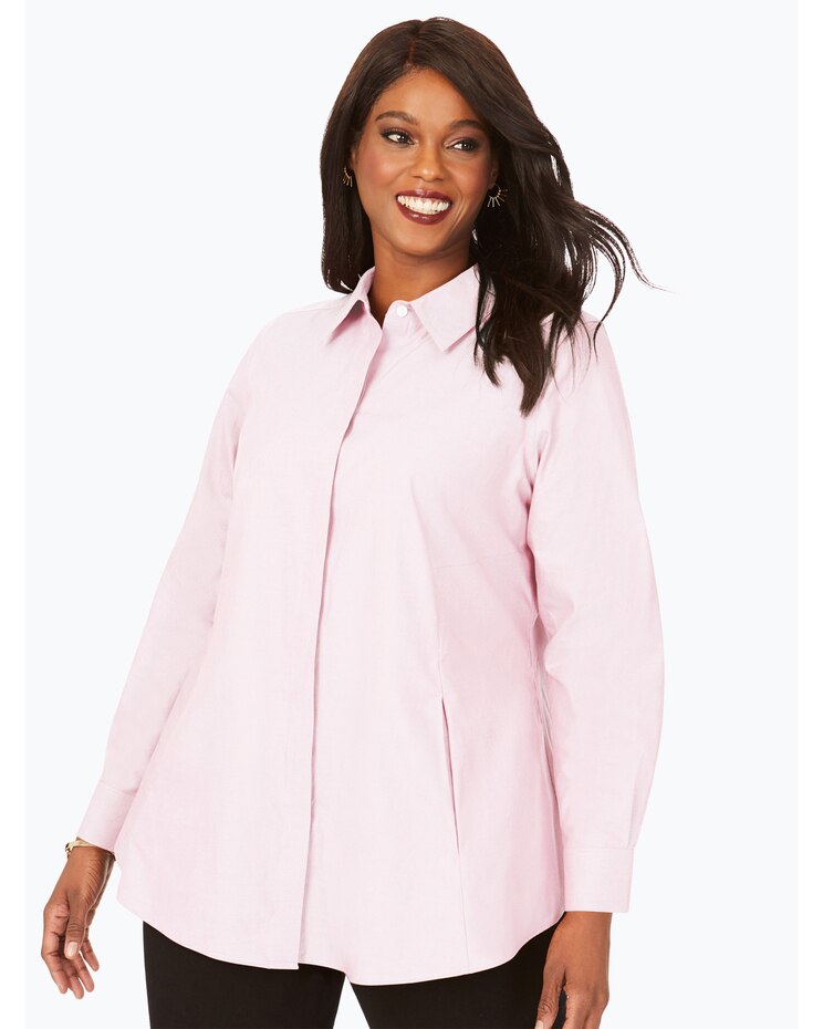 Foxcroft Cici Essential Pinpoint Non-Iron Tunic image number 3
