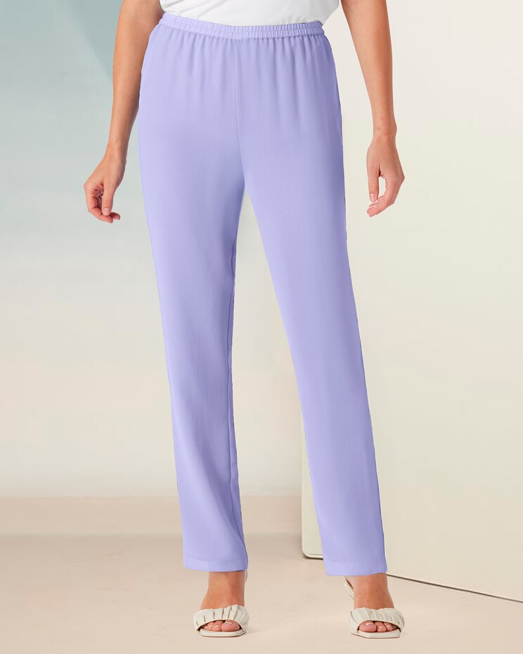 Flirty Solid Slim Leg Pants image number 1