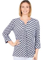 Ruby Rd® Gingham Print Top thumbnail number 1