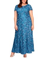 Long Rosette A-Line Gown  thumbnail number 4