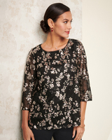 Sequin Floral Tunic by Alex Evenings thumbnail number 1