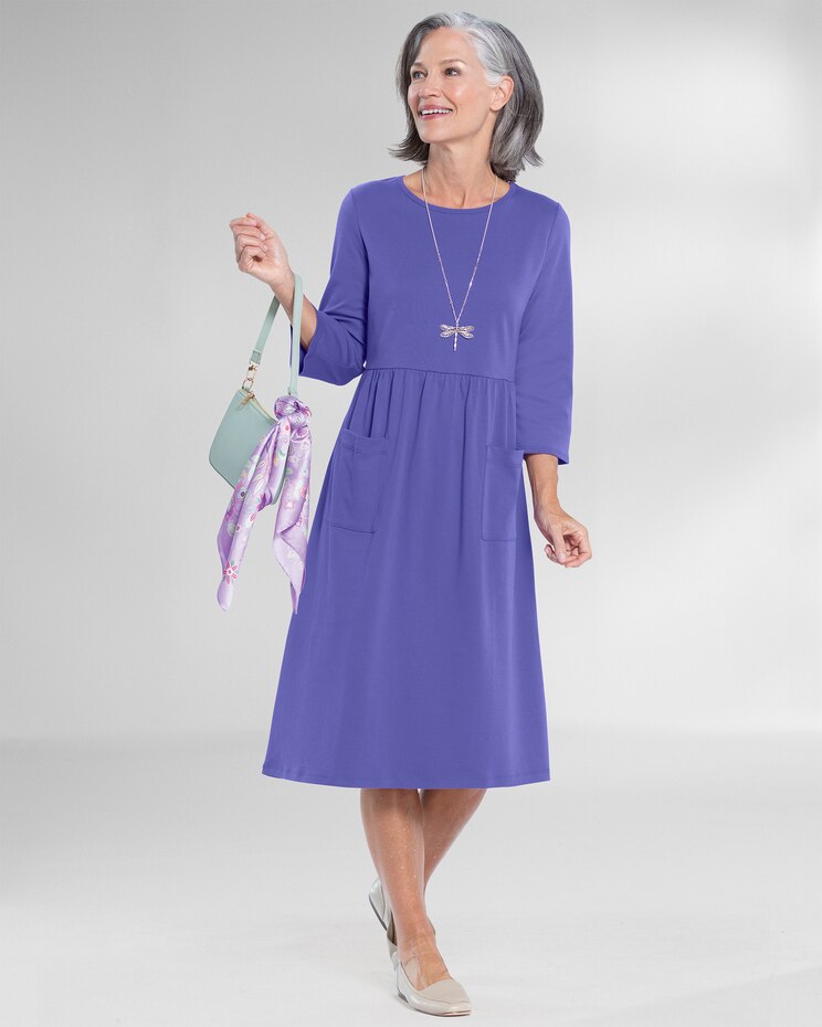 Boardwalk Knit Solid Weekend Dress image number 1