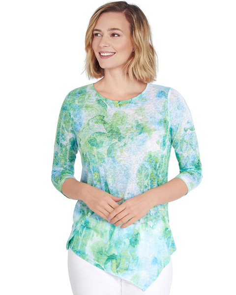 Ruby Rd® Shadow Floral Top
