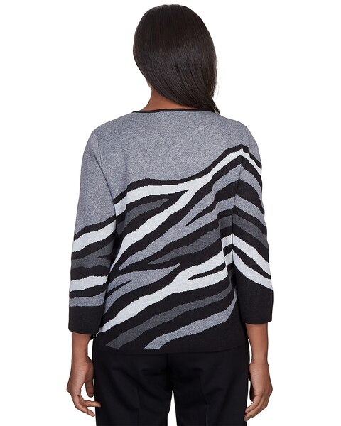 Alfred Dunner® Classics Animal Jacquard Beaded Top