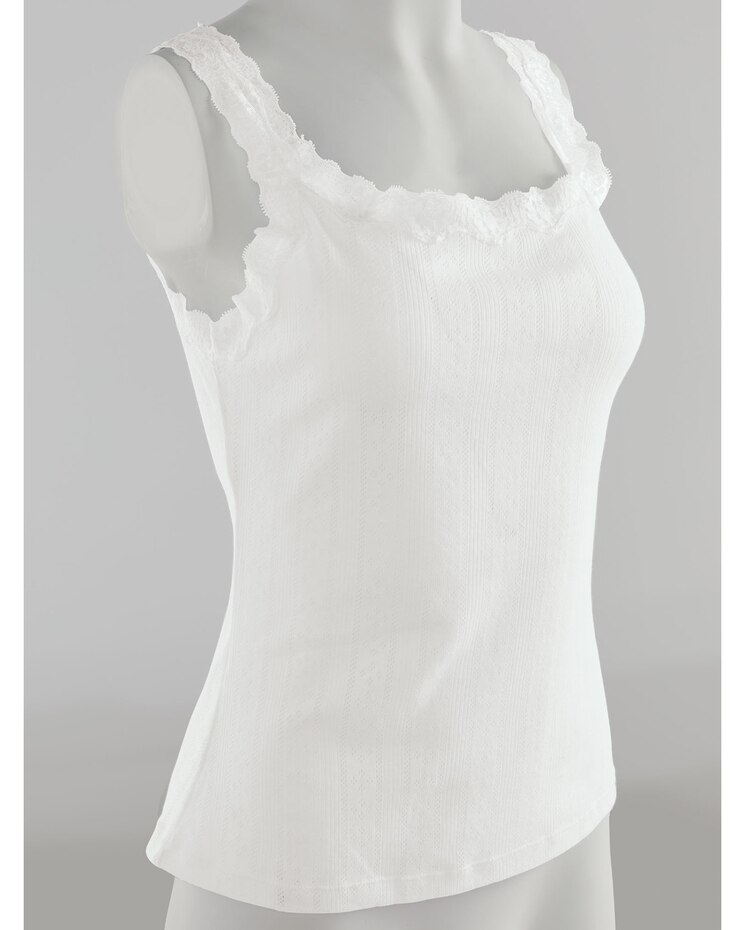 Valmont Cami With Cotton Blend Pointelle image number 1
