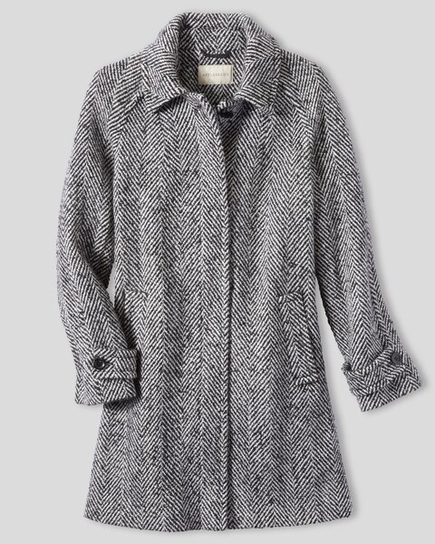 Wool Balmacaan Coat