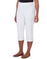 Alfred Dunner® Blue Bayou Embroidered Capri Fringe Bottom thumbnail number 3