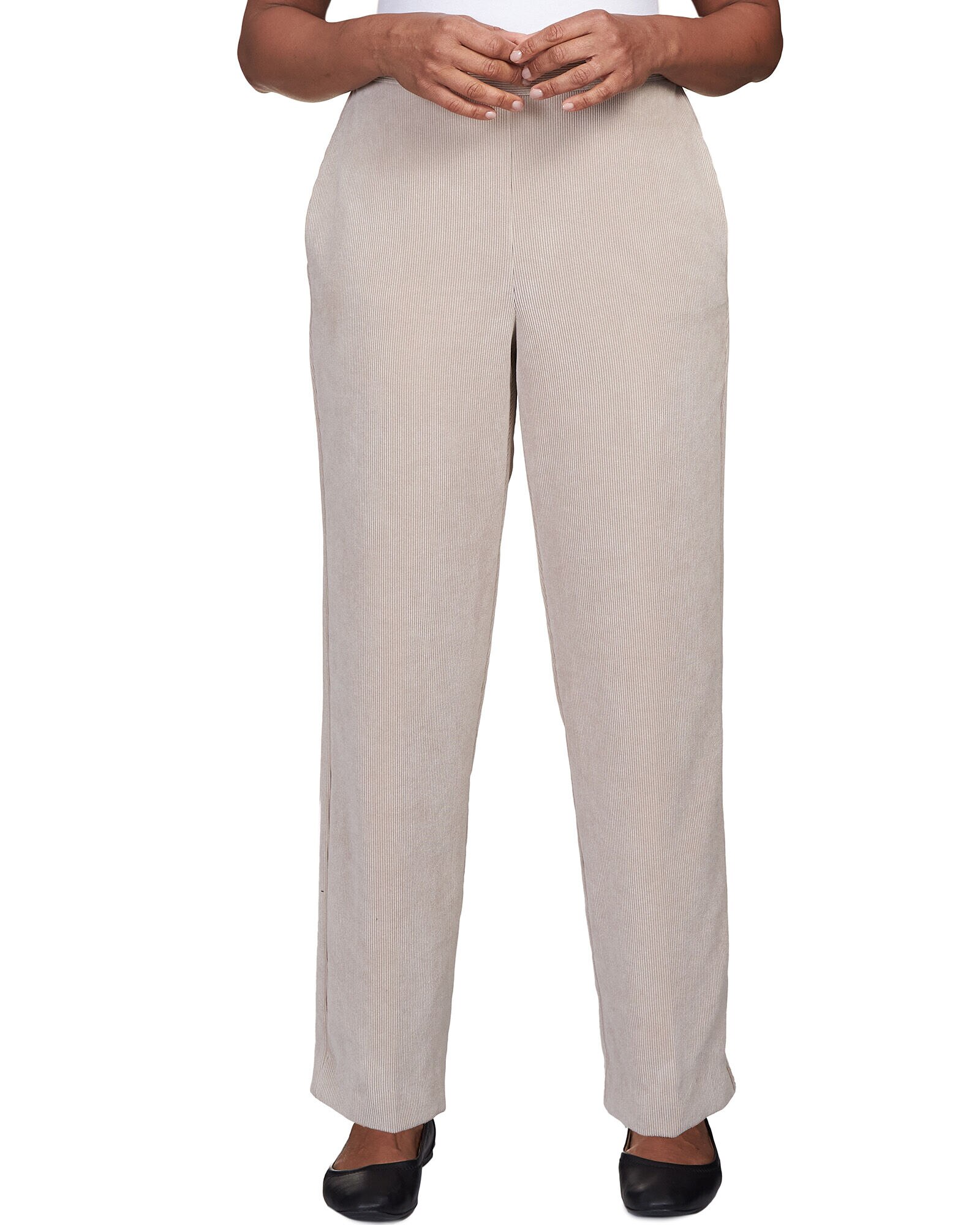 Alfred Dunner St.Moritz Corduroy Regular Fit Short Length Pant Draper s Damon s